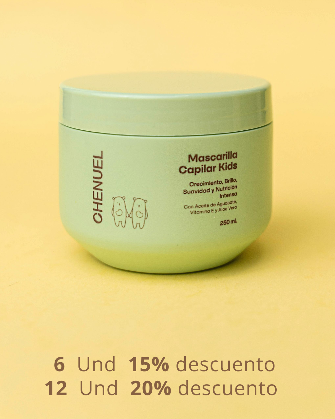 Mascarilla KIDS 250ml - Restauración Profunda para Cabello Infantil