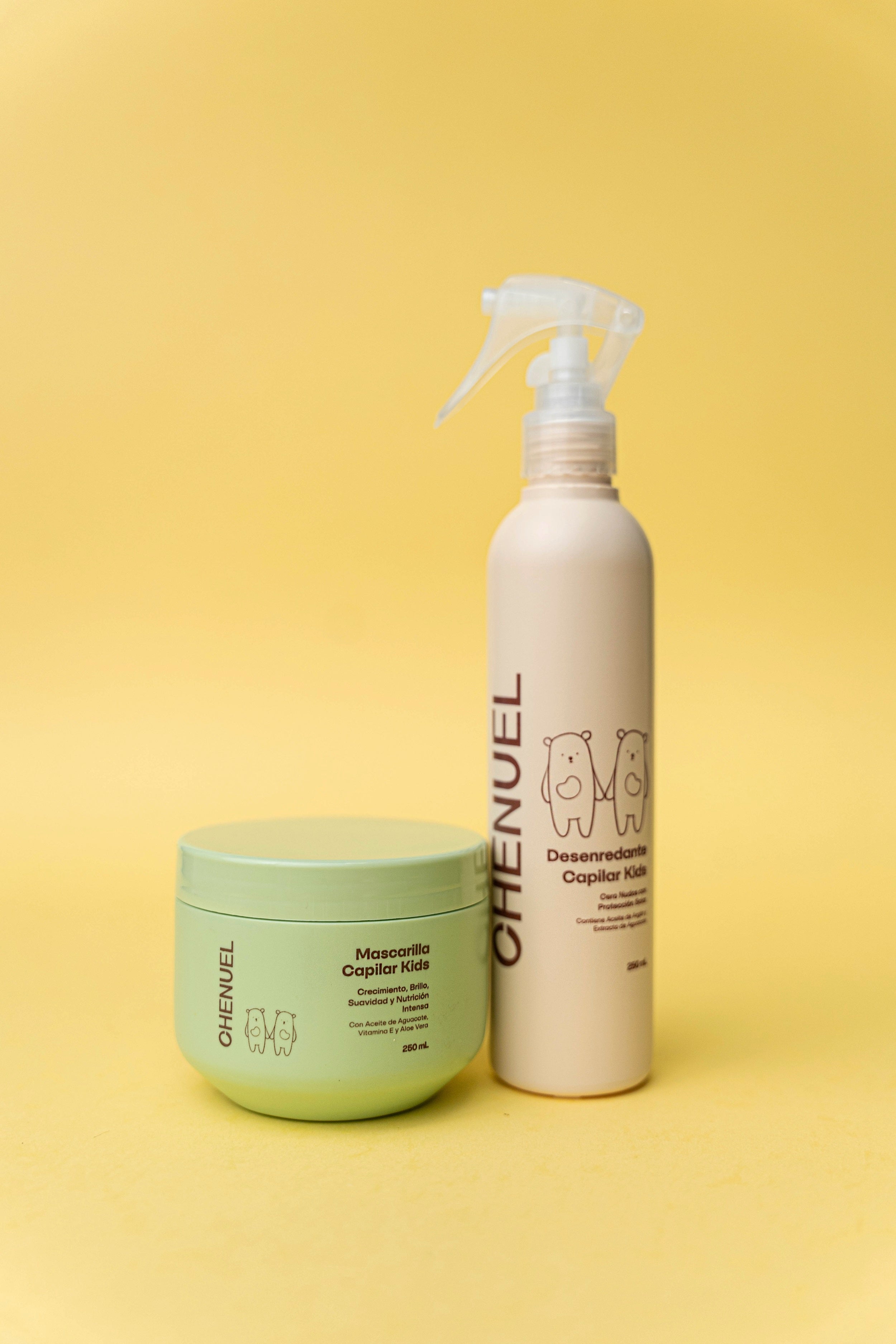 Mascarilla y Desenredante KIDS - Dúo Completo de Reparación y Peinado