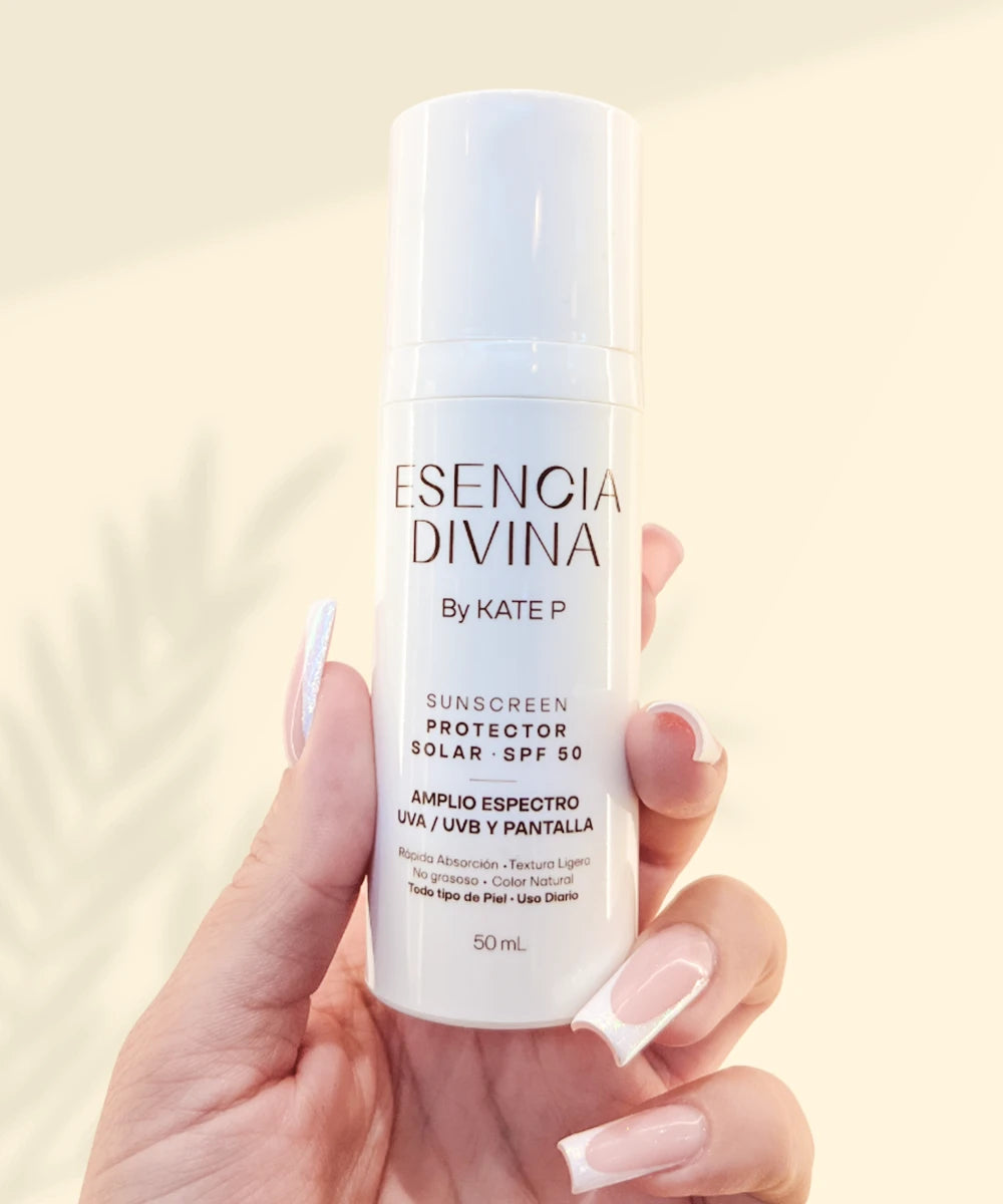 Protector Solar Facial SPF 50 – Hidrata, calma y previene manchas.